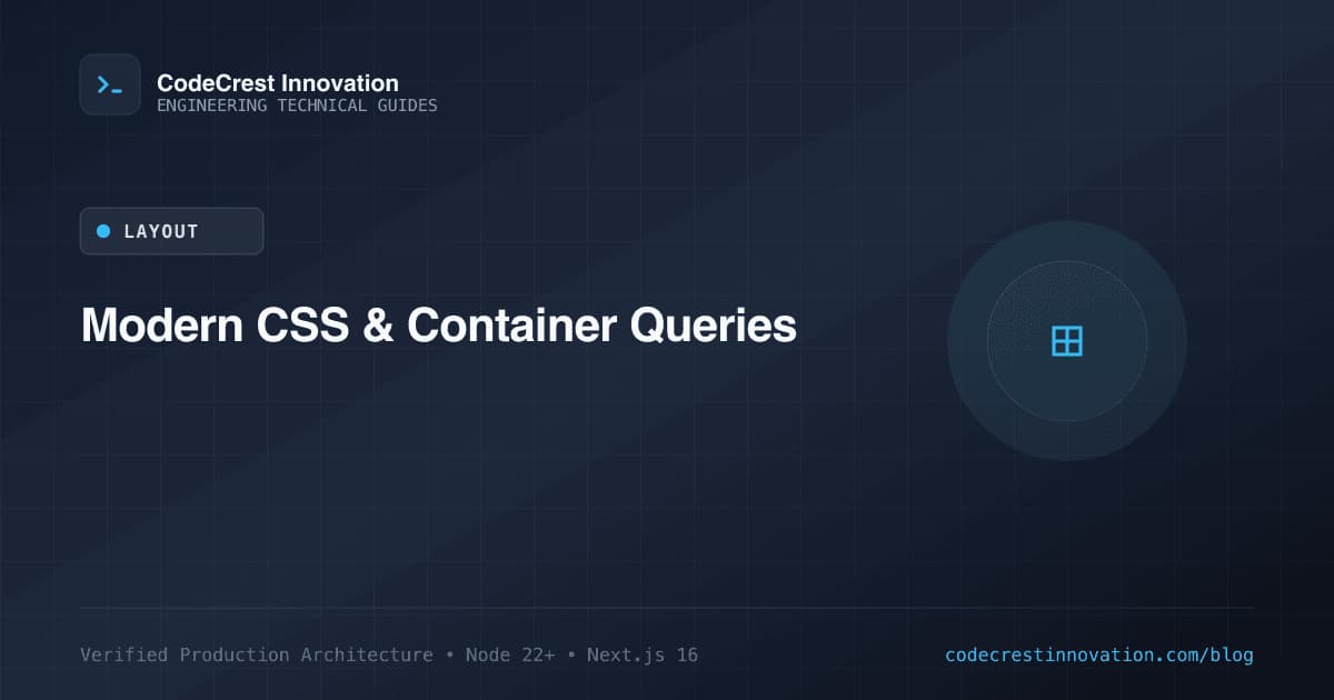 Mastering Modern CSS: Container Queries, Subgrid & Fluid Typography in 2026