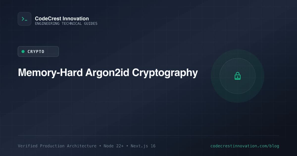 Why Argon2id Replaces Bcrypt: Secure Credential Storage & Memory-Hard Cryptography