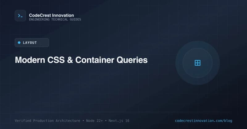 Mastering Modern CSS: Container Queries, Subgrid & Fluid Typography in 2026