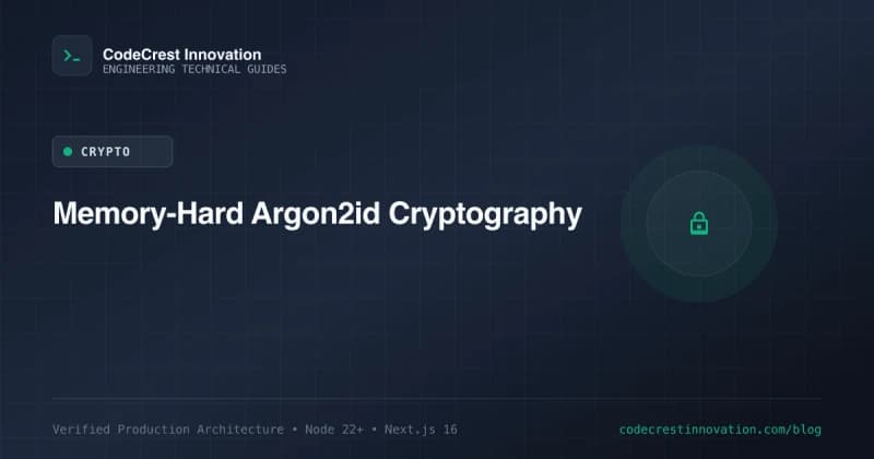 Why Argon2id Replaces Bcrypt: Secure Credential Storage & Memory-Hard Cryptography