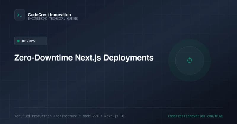 Zero-Downtime Deployments with Next.js: Rolling Releases, Asset Skew & Health Probes
