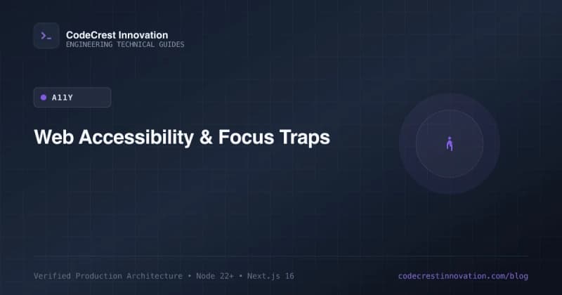 Practical Web Accessibility: WAI-ARIA, Keyboard Navigation & Focus Traps in React